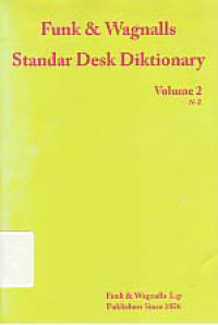 Image of FUNK & WAGNALLS STANDARD DESK DICTIONARY (Volume 2, N-Z)
