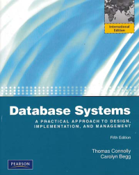 Image of DATABASE SYSTEMS; A Practical Approach to Design, Implementation, and Management