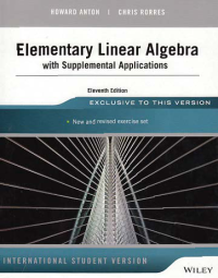Image of ELEMENTARY LINEAR ALGEBRA; with Supplemental Applications