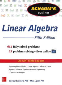 Image of SCHAUM'S OUTLINES LINEAR ALGEBRA