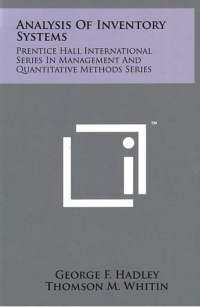 Image of ANALYSIS OF INVENTORY SYSTEMS