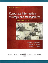 CORPORATE INFORMATION STRATEGY AND MANAGEMENT