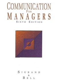 Image of COMMUNICATION FOR MANAGERS
