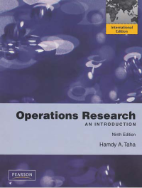 OPERATIONS RESEARCH AN INTRODUCTION