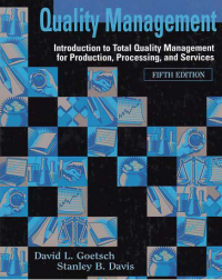Image of QUALITY MANAGEMENT; Introduction to Total Quality Management for Production, Processing, and Service