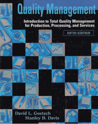 QUALITY MANAGEMENT; Introduction to Total Quality Management for Production, Processing, and Service