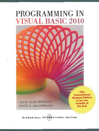 Image of PROGRAMMING IN VISUAL BASIC 2010
