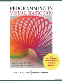 PROGRAMMING IN VISUAL BASIC 2010