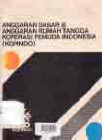 Image of ANGGARAN DASAR DAN ANGGARAN RUMAH TANGGA KOPERASI PEMUDA INDONESIA (KOPINDO)