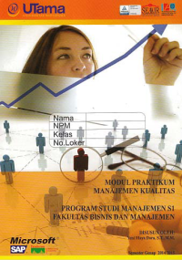 Image of MODUL PRAKTIKUM MANAJEMEN KUALITAS + Buku Kerja (S1-Mn)