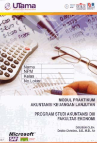 Image of MODUL PRAKTIKUM AKUNTANSI KEUANGAN LANJUTAN +Buku Kerja (D3-Ak)