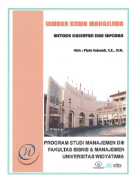Image of MODUL PRAKTEK METODE OBSERVASI DAN LAPORAN (D3-Mn)