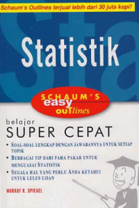 Image of STATISTIK; Schaum's Easy Outlines