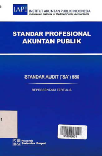 Image of STANDAR PROFESIONAL AKUNTAN PUBLIK (SA 580); Representasi Tertulis
