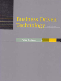 Image of BUSINESS DRIVEN TECHNOLOGY
