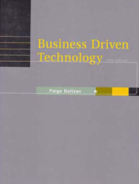 BUSINESS DRIVEN TECHNOLOGY