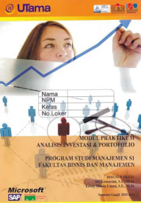 Image of MODUL PRAKTIKUM ANALISIS INVESTASI & PORTOFOLIO + Buku Kerja (S1-Mn)