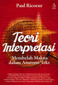 Image of TEORI INTERPRETASI; Membelah Makna dalam Anatomi Teks
