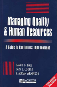 Image of MANAGING QUALITY & HUMAN RESOURCES; A Guide to Continuous Improvement