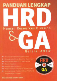 Image of PANDUAN LENGKAP HRD (HUMAN RESOURCES DIVISION) DAN GA (GENERAL AFFAIR) + CD