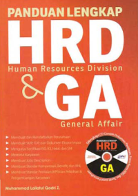 PANDUAN LENGKAP HRD (HUMAN RESOURCES DIVISION) DAN GA (GENERAL AFFAIR) + CD