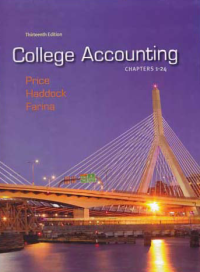 Image of COLLEGE ACCOUNTING (Chapters 1-24)