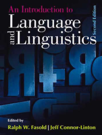 AN INTRODUCTION TO LANGUAGE AND LINGUISTICS