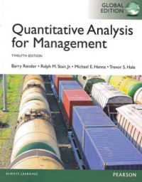 QUANTITATIVE ANALYSIS FOR MANAGEMENT