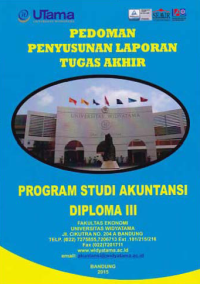 Image of PEDOMAN PENYUSUNAN LAPORAN TUGAS AKHIR PROGRAM STUDI AKUNTANSI DIPLOMA III