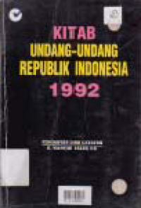 Image of KITAB UNDANG-UNDANG REPUBLIK INDONESIA 1992