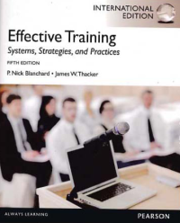 Image of EFFECTIVE TRAINING; Systems, Strategies, and Practices