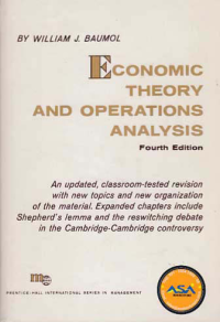 Image of ECONOMIC THEORY AND OPERATIONS ANALYSIS