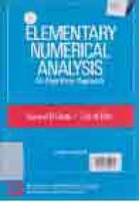 Image of ELEMENTARY NUMERICAL ANALYSIS