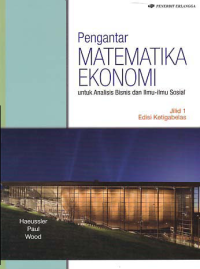 Image of PENGANTAR MATEMATIKA EKONOMI (Jilid 1)
