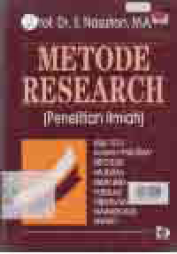 Image of METODE RESEARCH; Penelitian Ilmiah