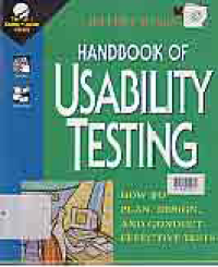 Image of HANDBOOK OF USABILITY TESTING; HOW TO PLAN, DESIGN, AND CONDUCT EFFECTIVE TESTS