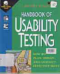 HANDBOOK OF USABILITY TESTING; HOW TO PLAN, DESIGN, AND CONDUCT EFFECTIVE TESTS