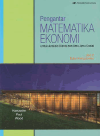 PENGANTAR MATEMATKA EKONOMI (Jilid 2)