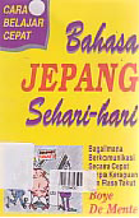 BAHASA JEPANG SEHARI HARI