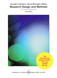 Image of RESEARCH DESIGN AND METHODS; A Process Approach