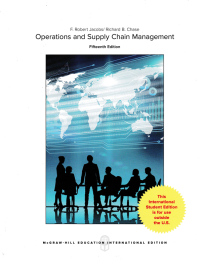 OPERATIONS AND SUPPLY CHAIN MANAGEMENT