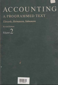 ACCOUNTING; A Programed Text (Volume 2)