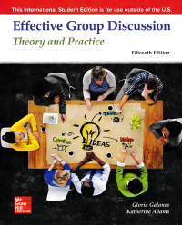 EFFECTIVE GROUP DISCUSSION; Theory and Paractice