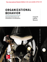 Image of ORGANIZATIONAL BEHAVIOR; Improving Performance and Commitment in the Workplace