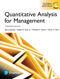 QUANTITATIVE ANALYSIS FOR MANAGEMENT