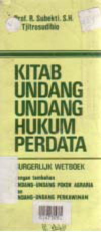 KITAB UNDANG-UNDANG HUKUM PERDATA