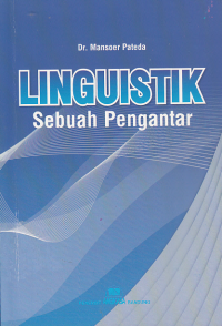 LINGUISTIK SEBUAH PENGANTAR