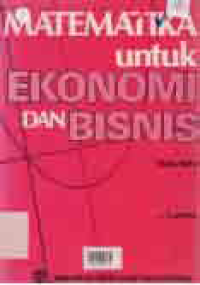 MATEMATIKA UNTUK EKONOMI DAN BISNIS