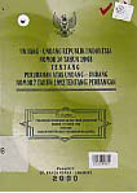 Image of UNDANG-UNDANG R I NO. 10 TAHUN 1998 TENTANG PRUBAHAN ATAS UU NO.7/1992 TENTANG PERBANKAN