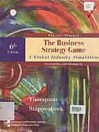 Image of PLAYER'S MANUAL THE BUSINESS STRATEGY GAME; A GLOBAL INDUSTRY SIMULATION + DISKET